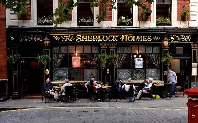 The Famous Sherlock Holmes Pub in Westminster in Central London