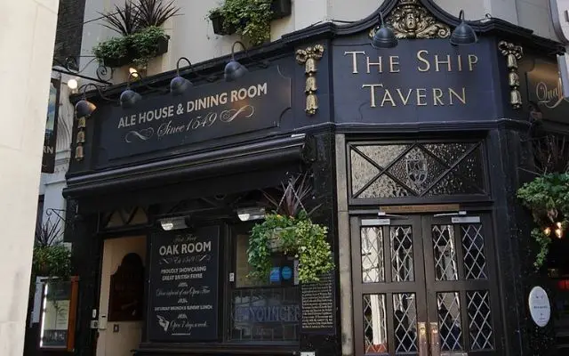 The Ship Holborn. This is a fascinating pub and one of our favourites in London.